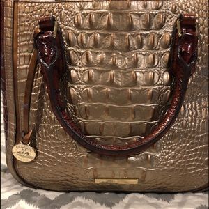 Brahmin leather shoulder/crossbody and wallet